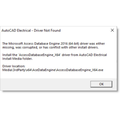 Не удается найти драйвер Microsoft Access Database Engine 2016 (64-разрядная версия)