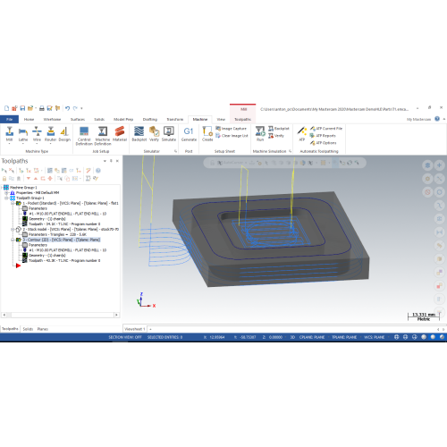 Установка Mastercam