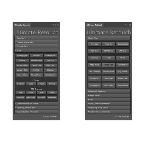 Установка Ultimate Retouch Panel